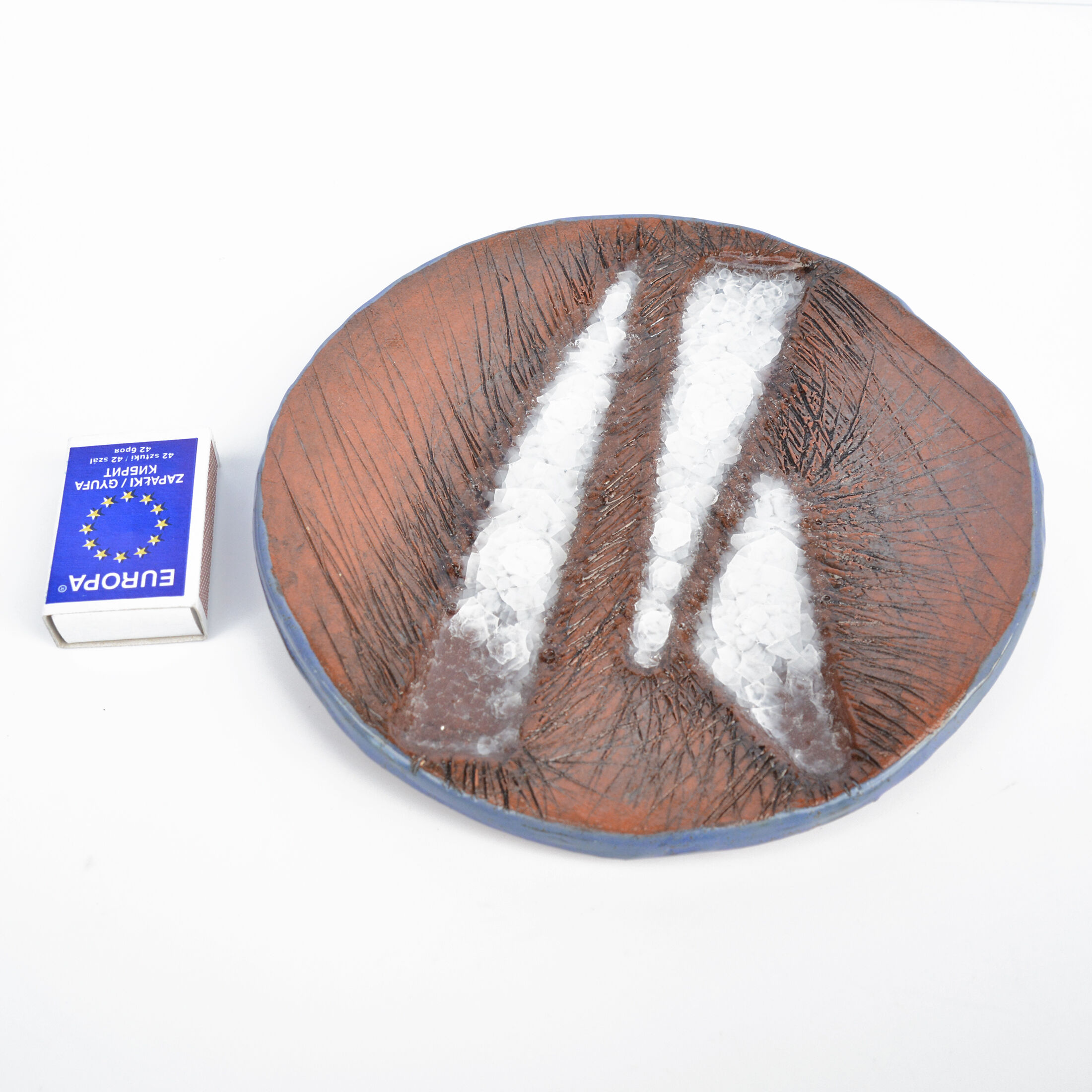 Ceramic handmade plate, Czech Republic, 1990s