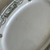 Antique oval earthenware dish