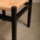 Martin Visser SE82 Chairs in Black Wood and hand woven Rush Seats for Spectrum