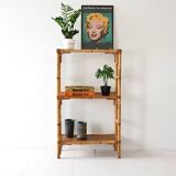 Vintage bamboo bookcase