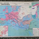 Old MDI History Map: The Crusades-Cultural Centres in France