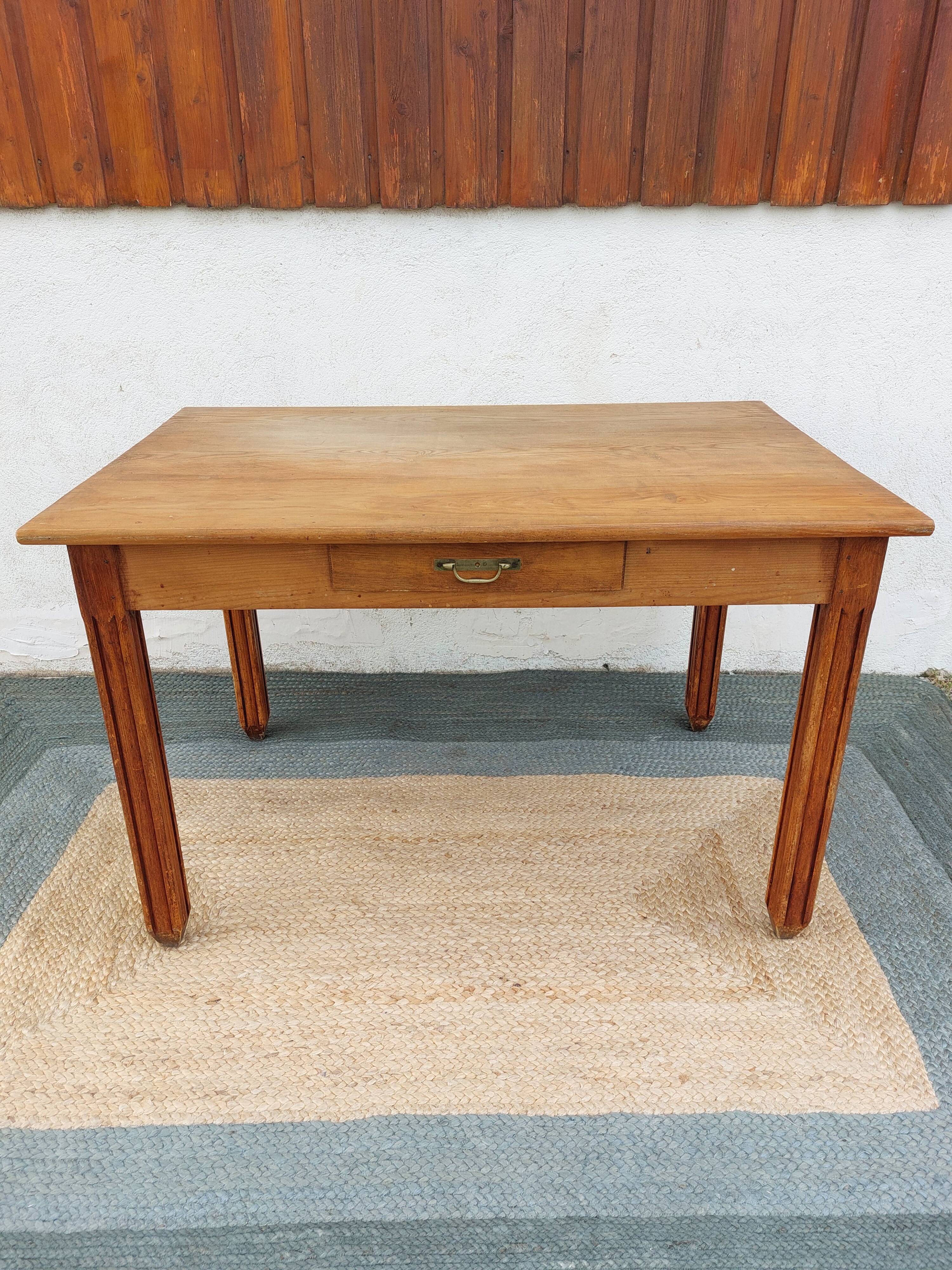 wooden table, kitchen or office