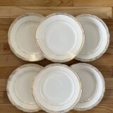 Flat plates with gold decoration