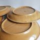 Set of 6 flat plates in Brenne stoneware from France vintage