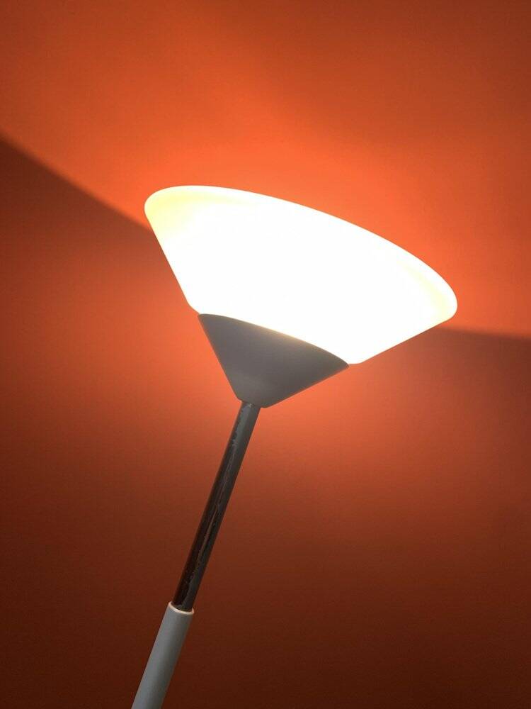 White Floor Lamp, Italy, 1980s