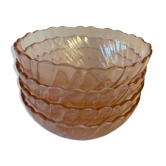 Set of 4 Rosaline Arcoroc bowls