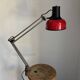 Vintage 1970 Lival P12 architect lamp Finland red steel - 65 cm