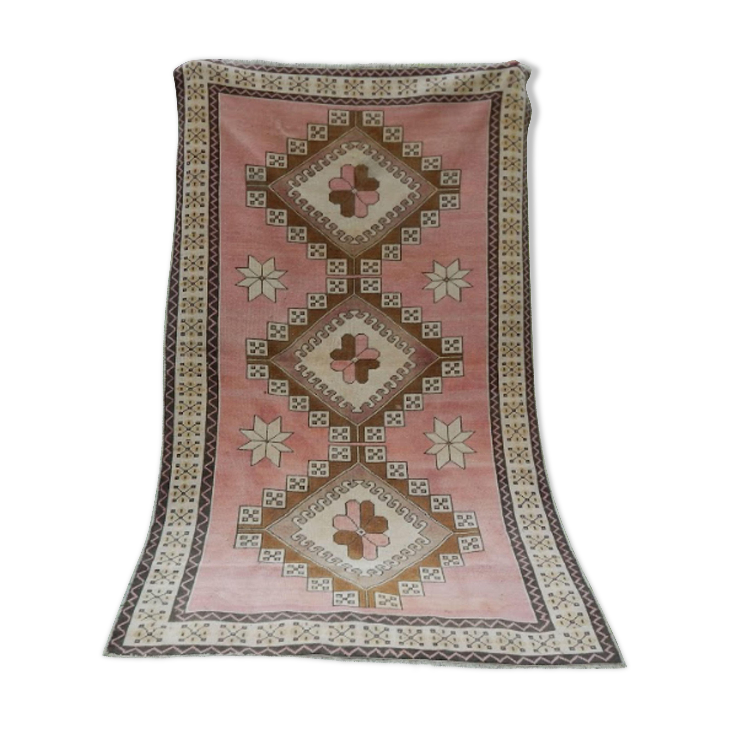 Anatolian oushak kars handwoven ushak area rug (154 x 251 cm)