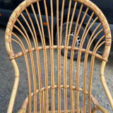 Rocking chair in adult rattan