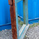 Vintage blue Indian mirror 92x92cm