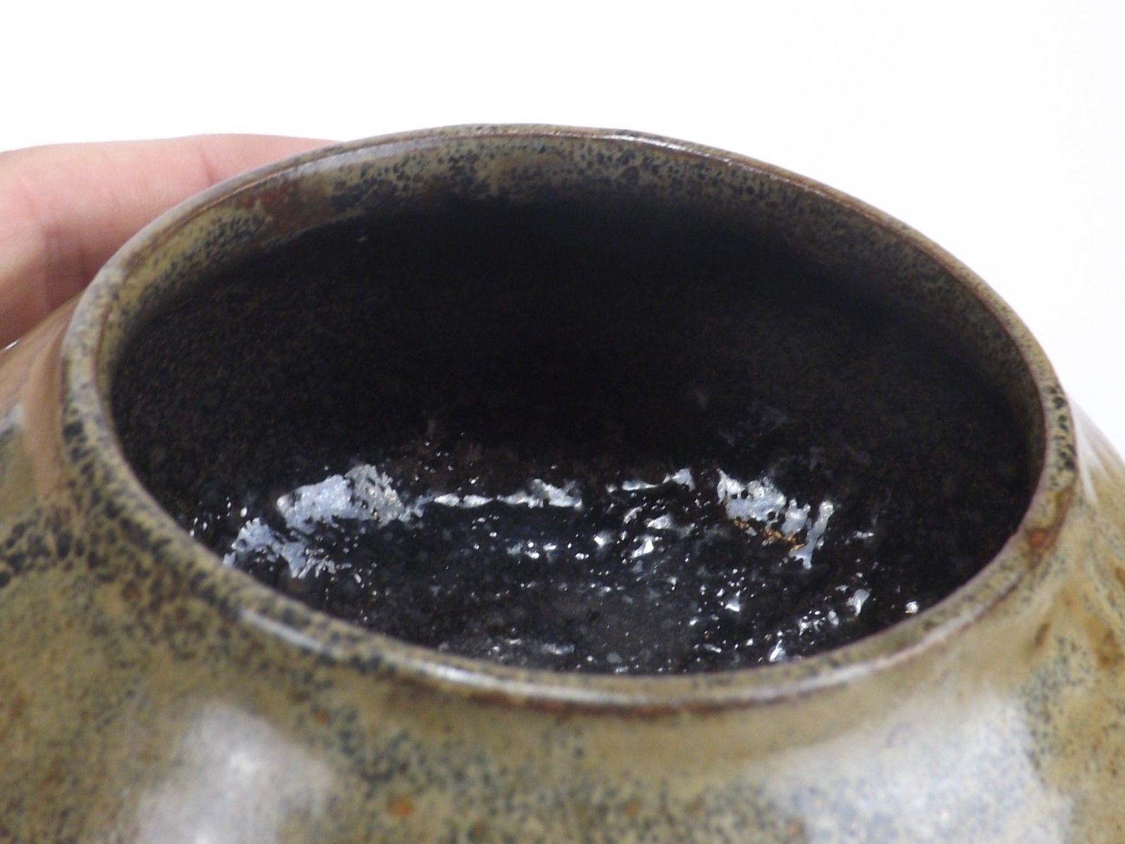 1983 sandstone cut enamels shiny and glaze cooking inside Bullée,Signed