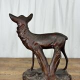 Terracotta sculpture of a young stag, Salvetti, 20th century