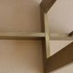 Modernist brass and glass console table & mirror. 1970s