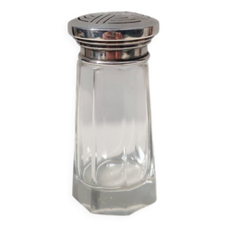 Crystal and sterling silver shaker by Louis Coignet.