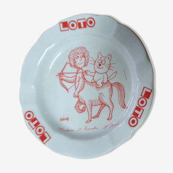 Lotto advertising ashtray of the 80s