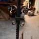 Paire de chenets anciens en fer
