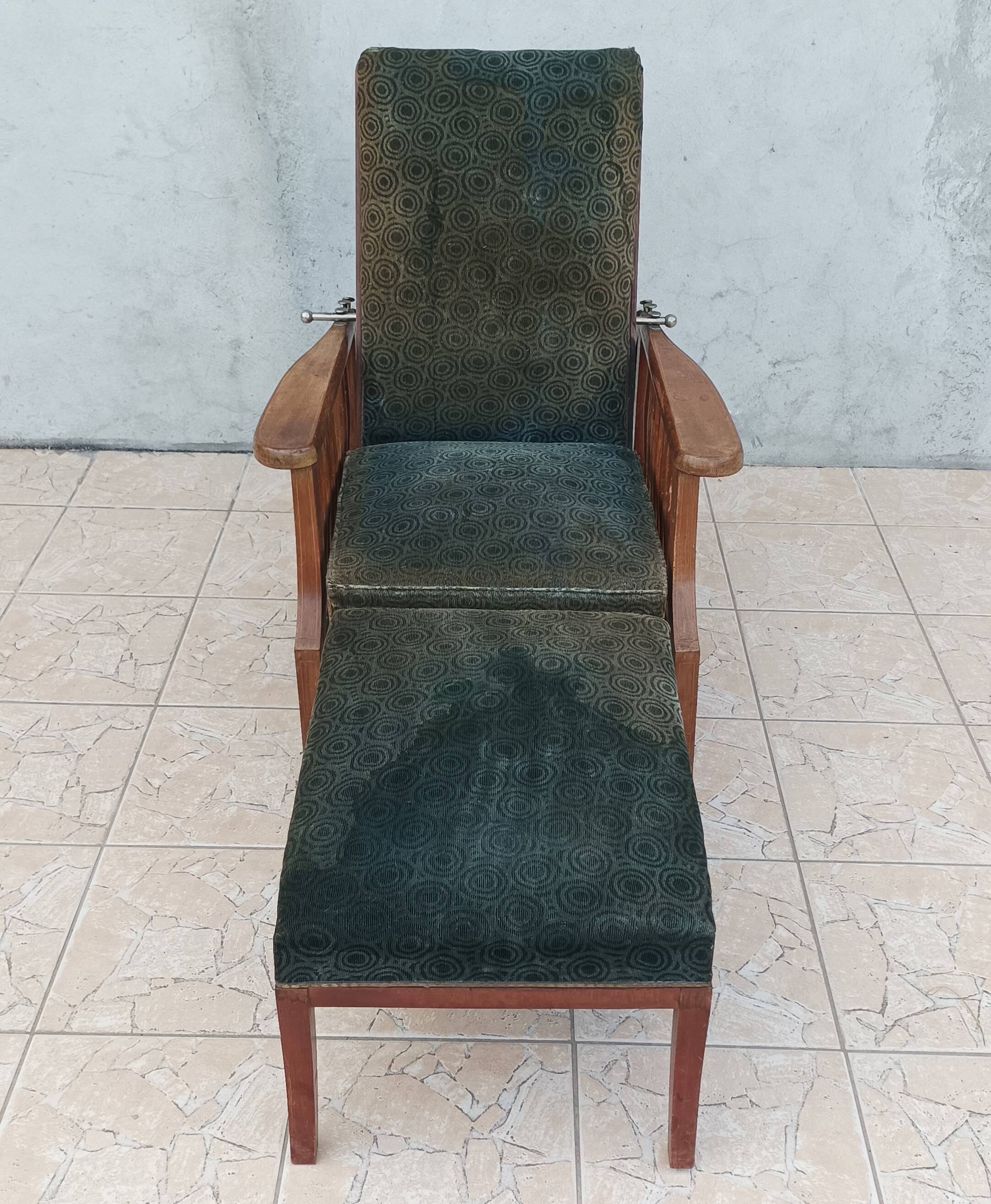 Fauteuil Morris en hêtre Art & Craft