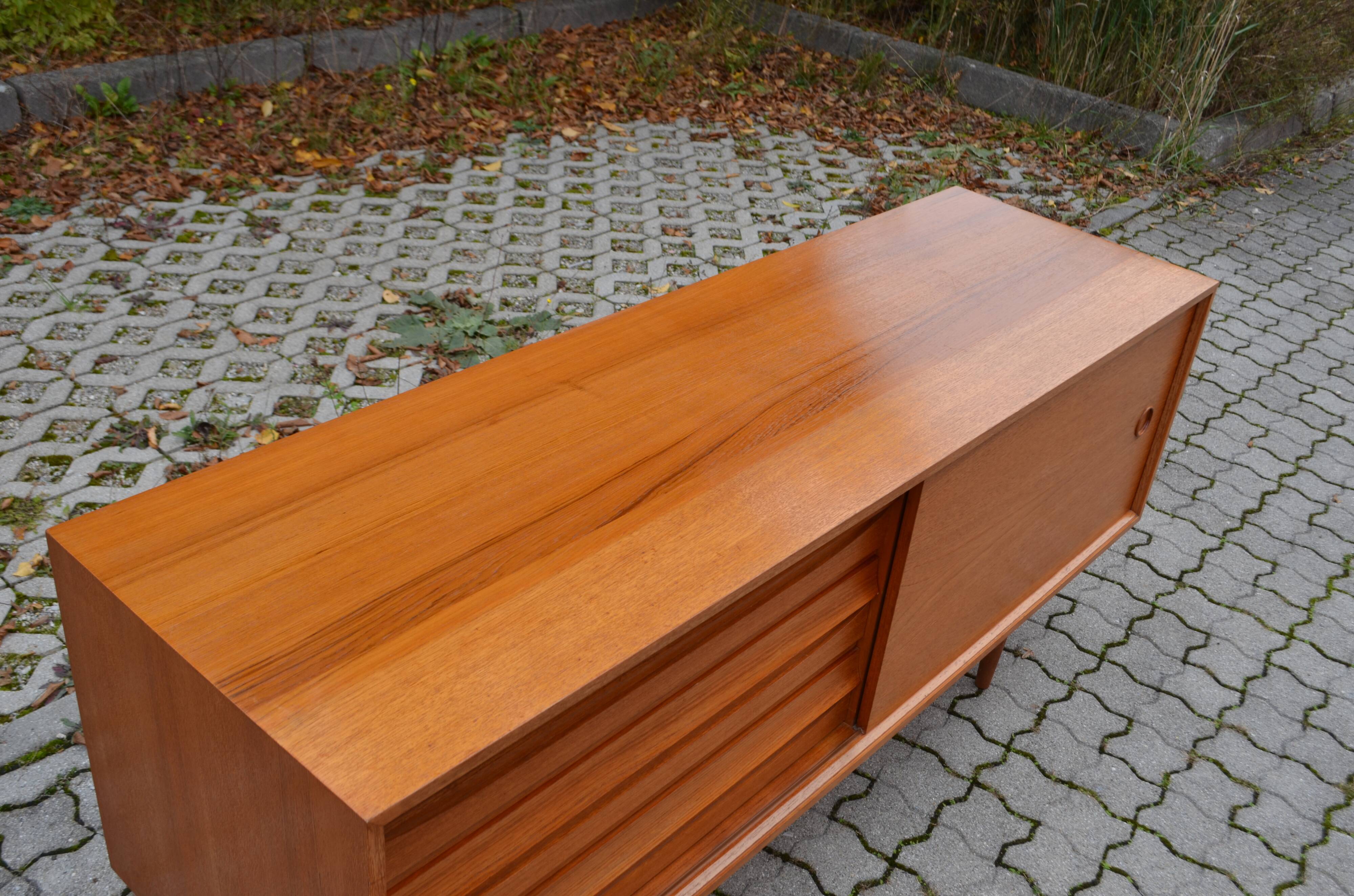 Mid century danish modern sideboard teak franz meyer vintage 60er