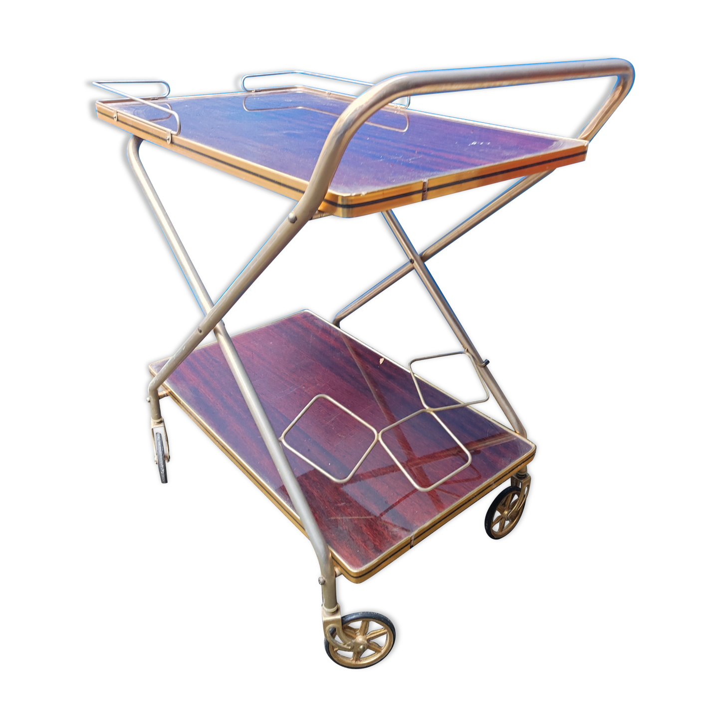 Dessert table with wheels vintage bar trolley 60 70