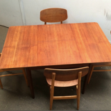 Set of 4 sb13 lounge chairs & table by cees braakman for pastoe, 1950 s,.