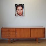 Modernist long sideboard of the 1970s