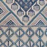 White carpets multicolored Berber patterns
