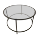 Glass coffee table - timeless and modern