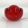 Lampe de table italienne rouge en céramique, 1970