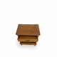Antique Italian bedside table in solid walnut, 1920s/1930s