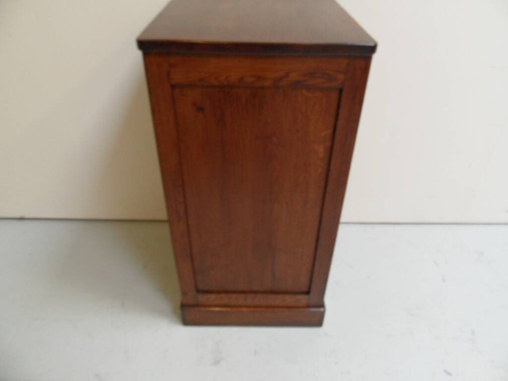 Antique filing cabinet with roller shutter