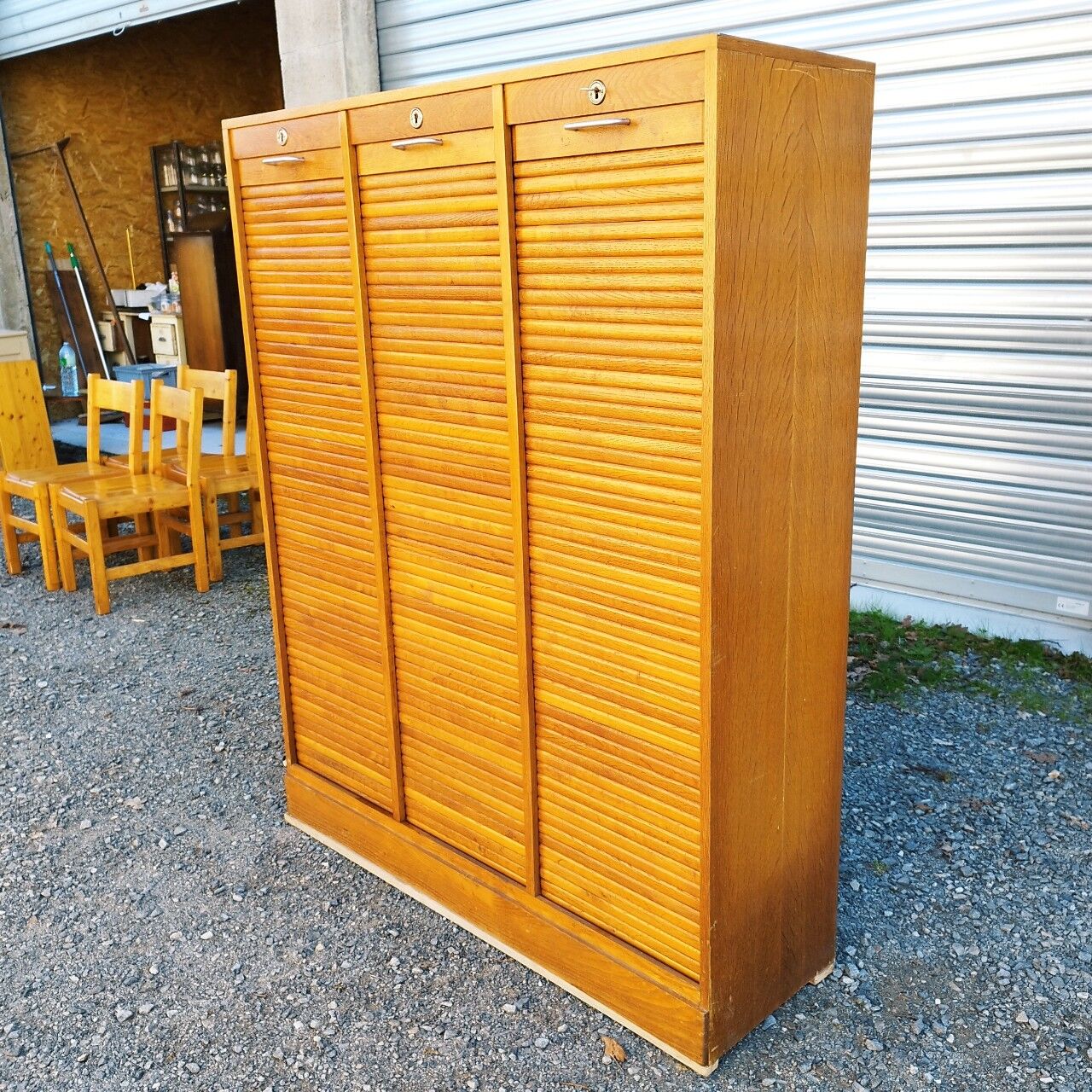 Curtain binder 3 doors rolls vintage