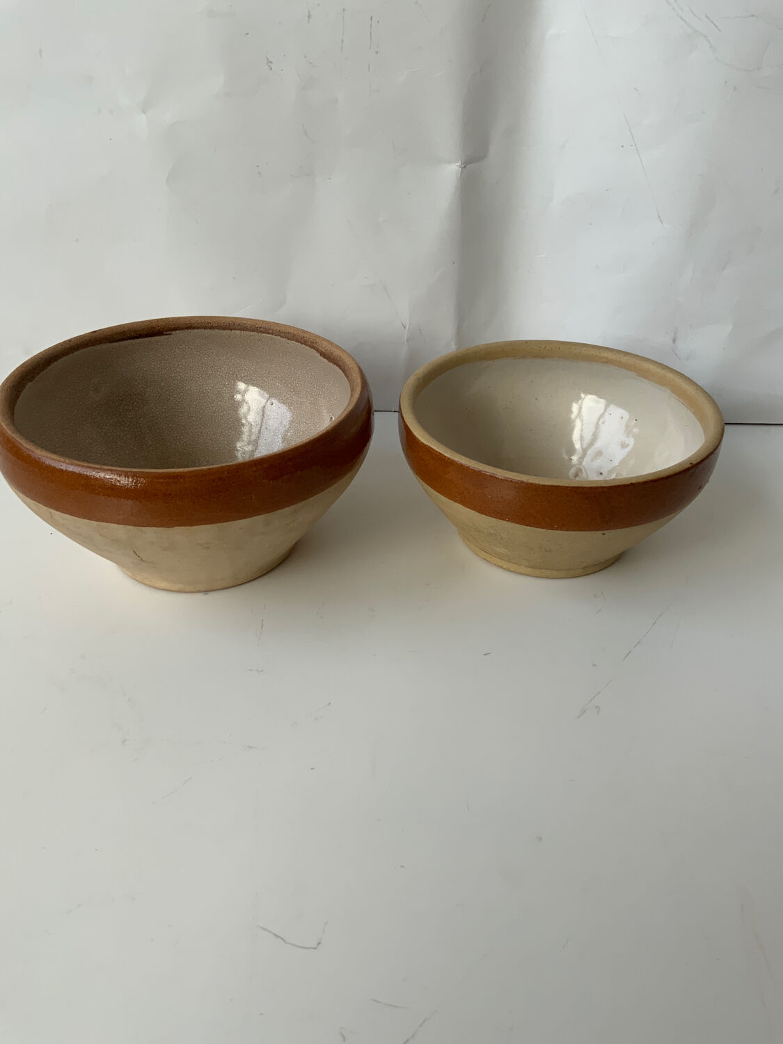 Lot de 2 saladiers Digoin Selency x Monoprix Croisé Laroche