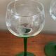 6 engraved wine glasses