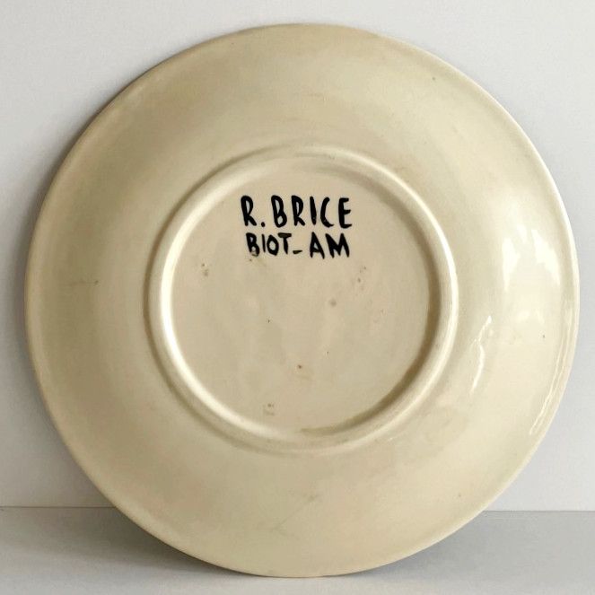 Dish "with fish" Roland Brice and Fernand Léger Biot 50s