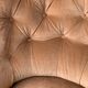Napoleon III toad daybed in padded velvet 1950
