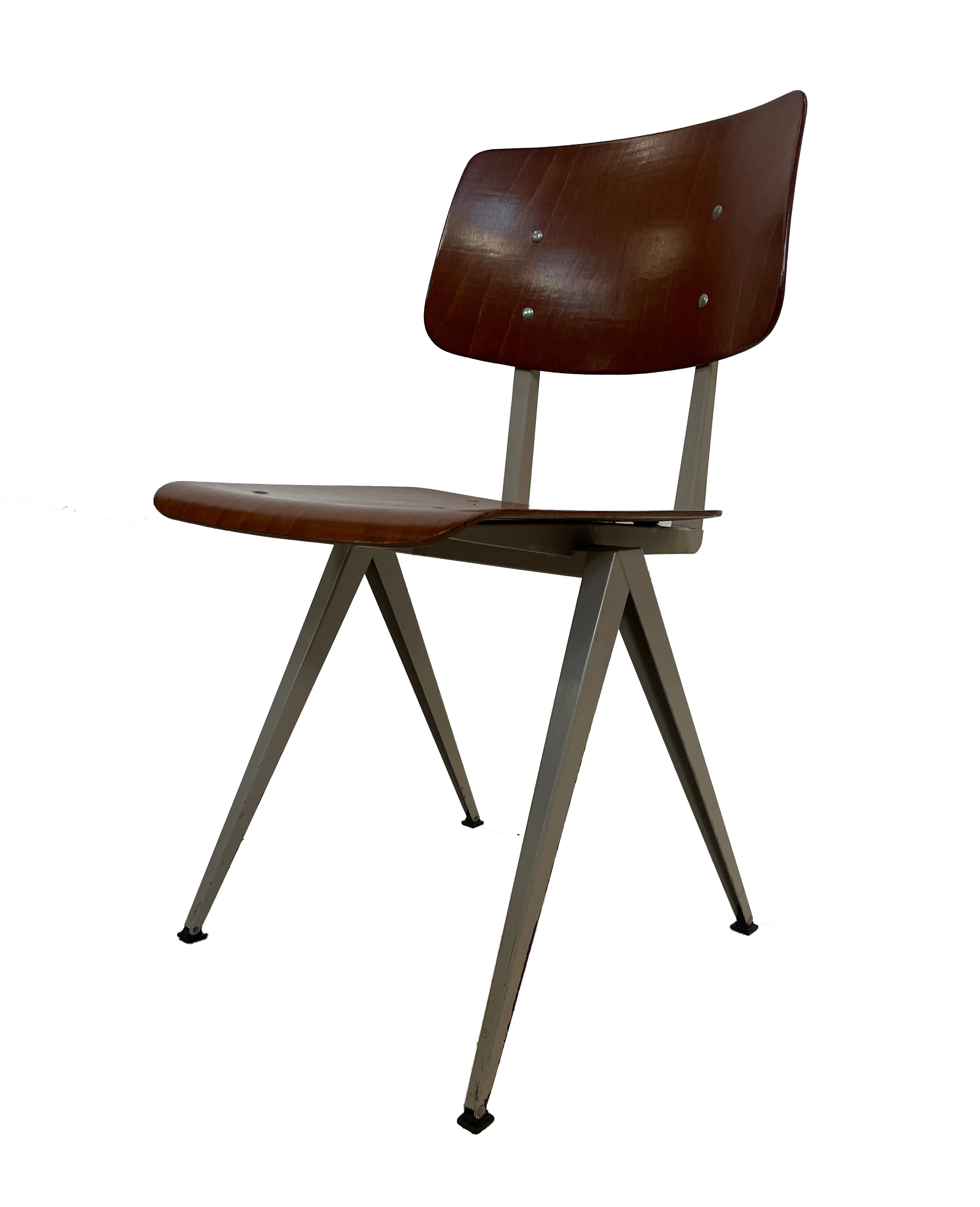 Industrial chair Galvanitas S16 Pagholz Netherlands 60's Design