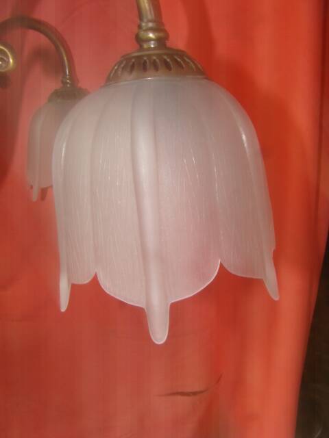 five-armed light chandelier from the 70s/80s era