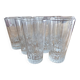 10 large vintage striped glasses