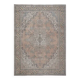1970s Vintage Persian Handmade Wool Cotton Orange Area Rug 236x323