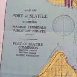 Old map Seattle United States
