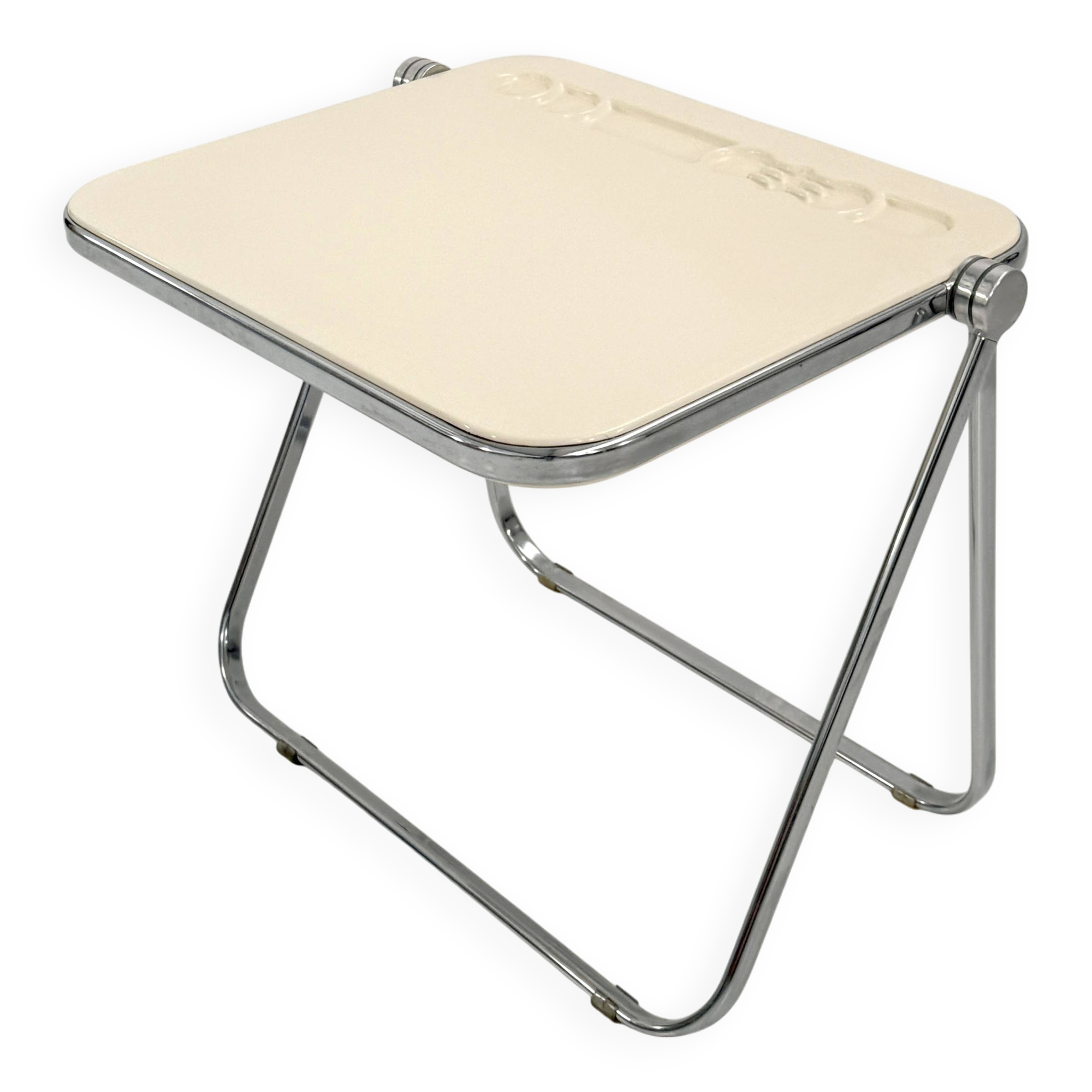 Platone beige folding desk by G. Piretti for Anonima Castelli, 1970