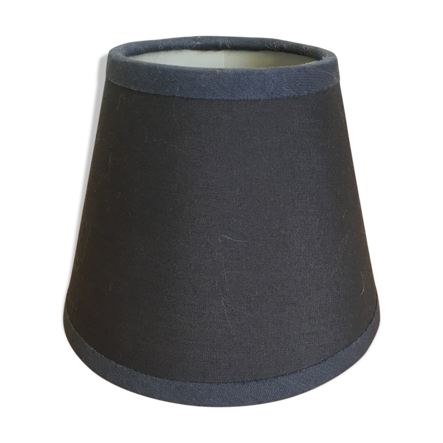 Blue fabric lampshade