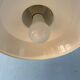 Small vintage yellow industrial pendant lamp