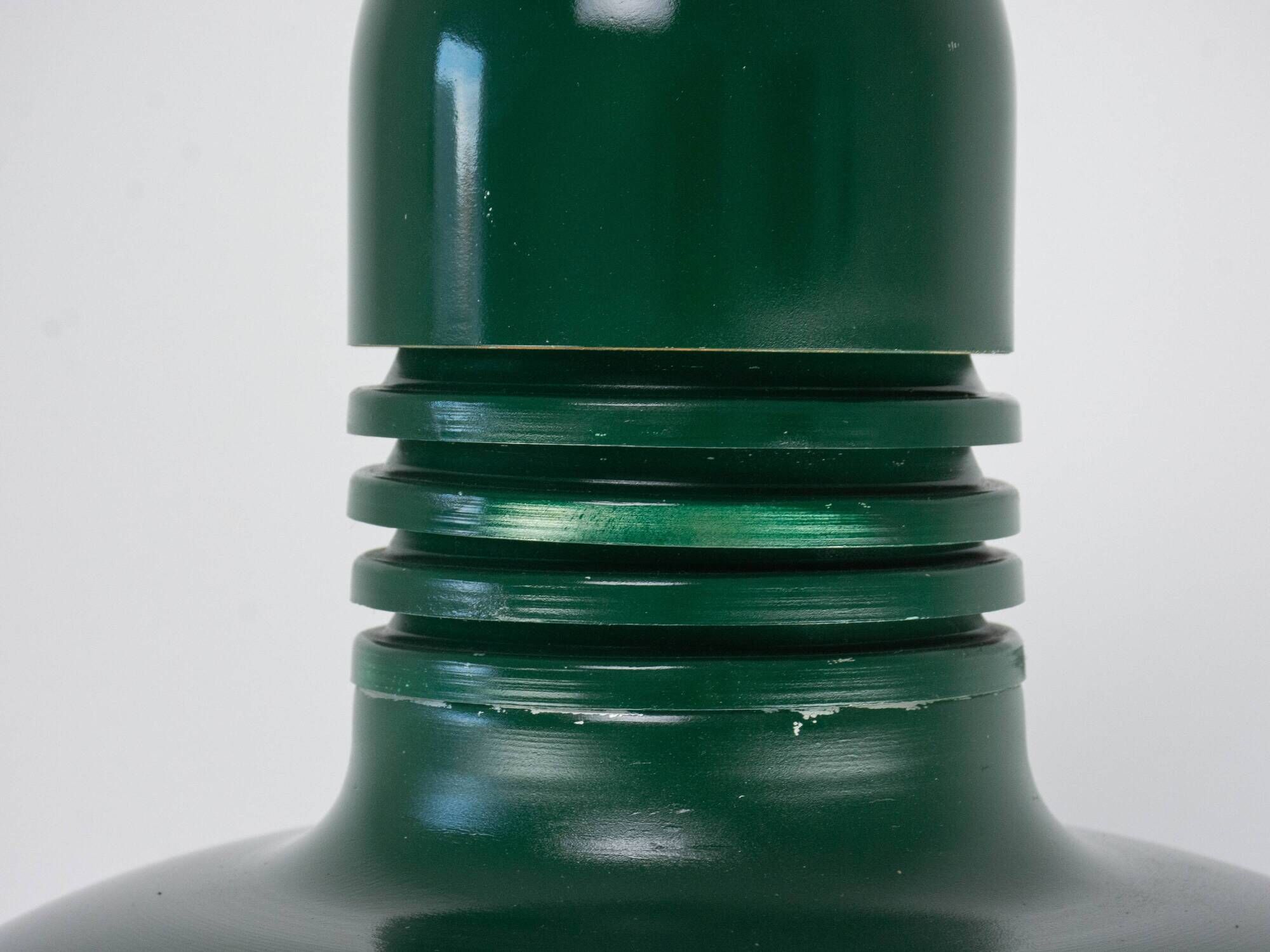 Green Vintage Industrial Metal Green Lamp produced by Sijaj Hrastnik