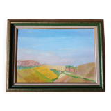 Landscape on canvas, 20th century
