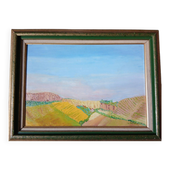 Landscape on canvas, 20th century