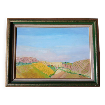 Landscape on canvas, 20th century