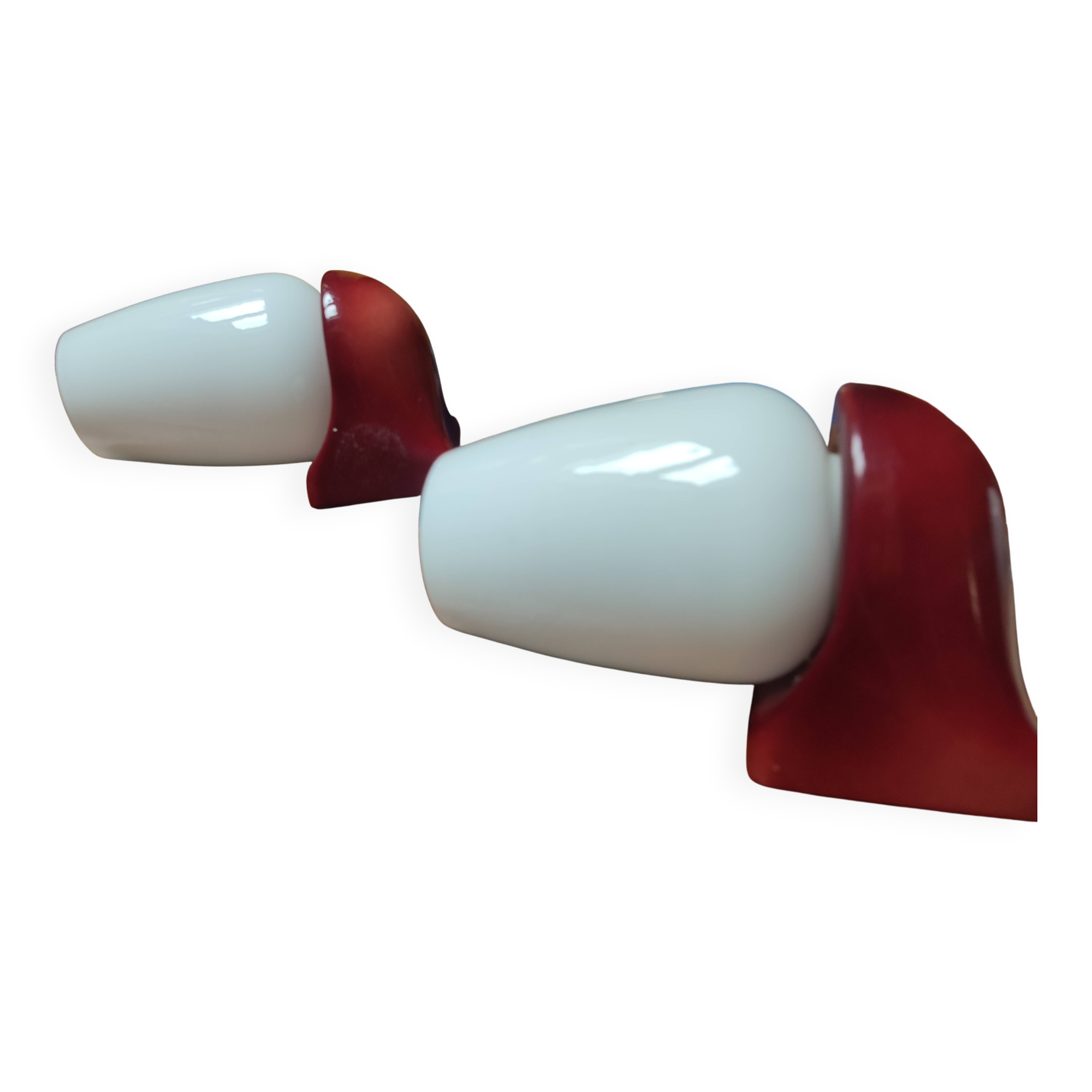 Pair of vintage 1970s wall lights