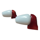 Pair of vintage 1970s wall lights