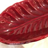 Cup sheet Vallauris A Ferlay 1950 red ceramic